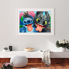 Load image into Gallery viewer, Cartoon Koala Dog 40*30CM(Canvas)-Full Round Drill Diamond Painting