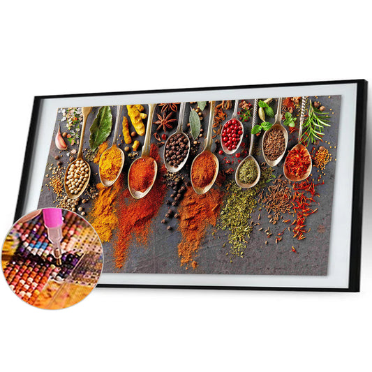 Seasoning 85*45CM(Canvas) Full Round Drill Diamond Painting