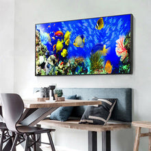 Load image into Gallery viewer, Color Deep Sea Creature 100*40CM(Canvas) Full Round Drill Diamond Painting