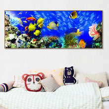 Load image into Gallery viewer, Color Deep Sea Creature 100*40CM(Canvas) Full Round Drill Diamond Painting