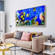 Load image into Gallery viewer, Color Deep Sea Creature 100*40CM(Canvas) Full Round Drill Diamond Painting