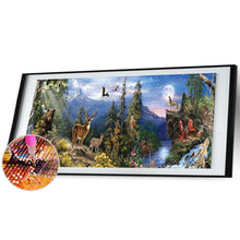 Load image into Gallery viewer, Forest Animals 90*30CM(Canvas) Full Round Drill Diamond Painting
