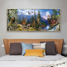 Load image into Gallery viewer, Forest Animals 90*30CM(Canvas) Full Round Drill Diamond Painting