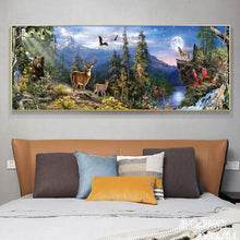 Load image into Gallery viewer, Forest Animals 90*30CM(Canvas) Full Round Drill Diamond Painting