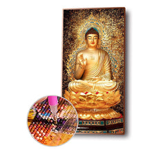 Load image into Gallery viewer, Buddha 45*85CM(Canvas) Full Round Drill Diamond Painting
