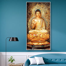 Load image into Gallery viewer, Buddha 45*85CM(Canvas) Full Round Drill Diamond Painting