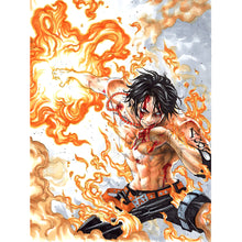 Load image into Gallery viewer, One Piece Ace 30*40CM(Canvas)-Full Round Drill Diamond Painting