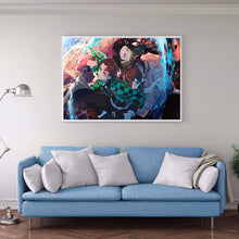 Load image into Gallery viewer, Demon Slayer Anime Cartoon 40*30cm(canvas) full round drill diamond painting