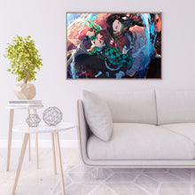 Load image into Gallery viewer, Demon Slayer Anime Cartoon 40*30cm(canvas) full round drill diamond painting