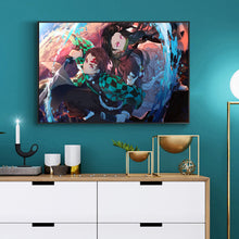Load image into Gallery viewer, Demon Slayer Anime Cartoon 40*30cm(canvas) full round drill diamond painting