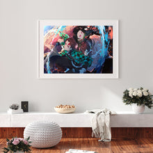 Load image into Gallery viewer, Demon Slayer Anime Cartoon 40*30cm(canvas) full round drill diamond painting
