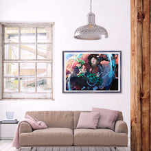 Load image into Gallery viewer, Demon Slayer Anime Cartoon 40*30cm(canvas) full round drill diamond painting
