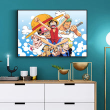 Load image into Gallery viewer, One Piece Anime Cartoon 40*30cm(canvas) full round drill diamond painting