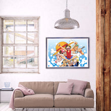 Load image into Gallery viewer, One Piece Anime Cartoon 40*30cm(canvas) full round drill diamond painting