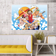 Load image into Gallery viewer, One Piece Anime Cartoon 40*30cm(canvas) full round drill diamond painting