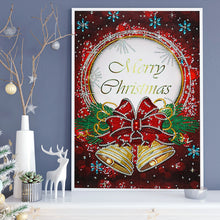 Load image into Gallery viewer, Merry Christmas Card 30*40CM(Canvas) Special Shaped Drill Diamond Painting