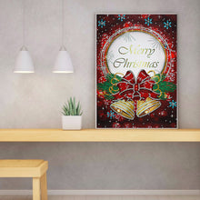 Load image into Gallery viewer, Merry Christmas Card 30*40CM(Canvas) Special Shaped Drill Diamond Painting