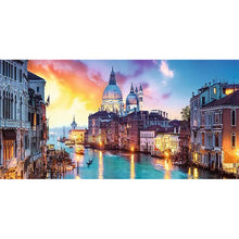 Load image into Gallery viewer, Evening In Venice Landscape 80*30CM(Canvas) Full Round Drill Diamond Painting