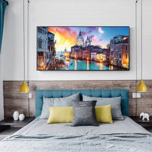 Load image into Gallery viewer, Evening In Venice Landscape 80*30CM(Canvas) Full Round Drill Diamond Painting