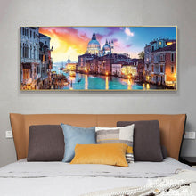 Load image into Gallery viewer, Evening In Venice Landscape 80*30CM(Canvas) Full Round Drill Diamond Painting