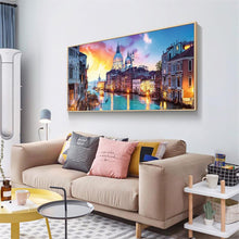Load image into Gallery viewer, Evening In Venice Landscape 80*30CM(Canvas) Full Round Drill Diamond Painting