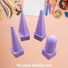 Load image into Gallery viewer, 4pcs DIY Crimping Paper Craft Paper Quilling Tool Tower Winding Plate Kit