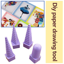 Load image into Gallery viewer, 4pcs DIY Crimping Paper Craft Paper Quilling Tool Tower Winding Plate Kit