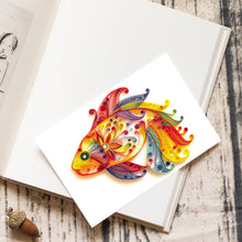 Load image into Gallery viewer, Koi Fish 5mm Quilted Paper Stripes Tool Set DIY Quilling Paper Painting Kit