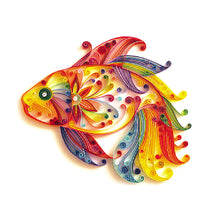 Load image into Gallery viewer, Koi Fish 5mm Quilted Paper Stripes Tool Set DIY Quilling Paper Painting Kit