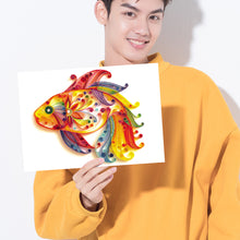 Load image into Gallery viewer, Koi Fish 5mm Quilted Paper Stripes Tool Set DIY Quilling Paper Painting Kit