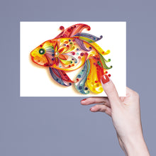 Load image into Gallery viewer, Koi Fish 5mm Quilted Paper Stripes Tool Set DIY Quilling Paper Painting Kit