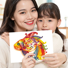 Load image into Gallery viewer, Koi Fish 5mm Quilted Paper Stripes Tool Set DIY Quilling Paper Painting Kit