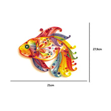 Load image into Gallery viewer, Koi Fish 5mm Quilted Paper Stripes Tool Set DIY Quilling Paper Painting Kit