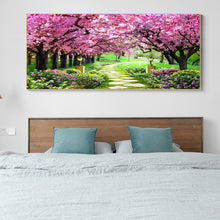 Load image into Gallery viewer, Cherry Blossom 85*45CM(Canvas) Full Round Drill Diamond Painting