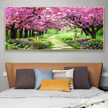 Load image into Gallery viewer, Cherry Blossom 85*45CM(Canvas) Full Round Drill Diamond Painting