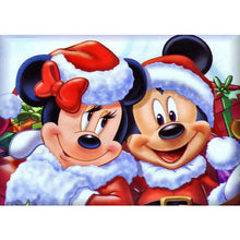 Load image into Gallery viewer, Two Xmas Cartoon Mice 40*30cm(canvas) full round drill diamond painting