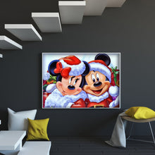 Load image into Gallery viewer, Two Xmas Cartoon Mice 40*30cm(canvas) full round drill diamond painting