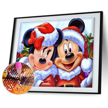 Load image into Gallery viewer, Two Xmas Cartoon Mice 40*30cm(canvas) full round drill diamond painting