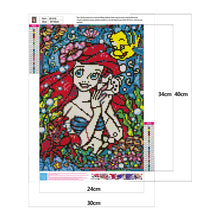 Load image into Gallery viewer, Flower Princess 30*40CM(canvas) full round drill diamond painting