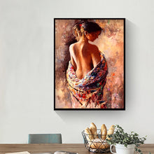 Load image into Gallery viewer, Charming Woman 30*40cm(canvas) full round drill diamond painting