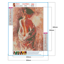Load image into Gallery viewer, Charming Woman 30*40cm(canvas) full round drill diamond painting