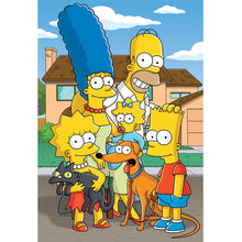 Load image into Gallery viewer, Cartoon Family 30*40cm(canvas) full round drill diamond painting