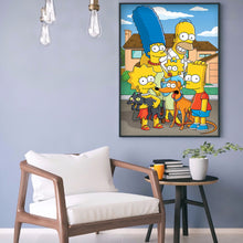 Load image into Gallery viewer, Cartoon Family 30*40cm(canvas) full round drill diamond painting