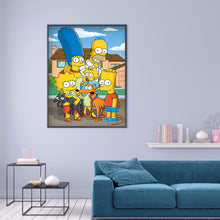 Load image into Gallery viewer, Cartoon Family 30*40cm(canvas) full round drill diamond painting