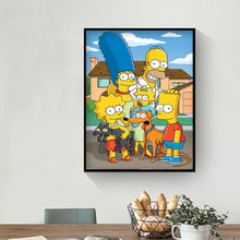 Load image into Gallery viewer, Cartoon Family 30*40cm(canvas) full round drill diamond painting