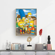 Load image into Gallery viewer, Cartoon Family 30*40cm(canvas) full round drill diamond painting