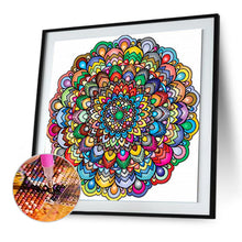 Load image into Gallery viewer, Gorgeous Mandala 30*30cm(canvas) full round drill diamond painting