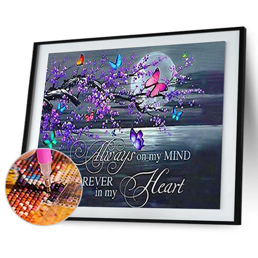 Butterfly 40*30cm(canvas) full round drill diamond painting