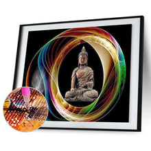 Load image into Gallery viewer, Buddha 40*30CM(canvas) full round drill diamond painting