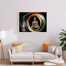 Load image into Gallery viewer, Buddha 40*30CM(canvas) full round drill diamond painting